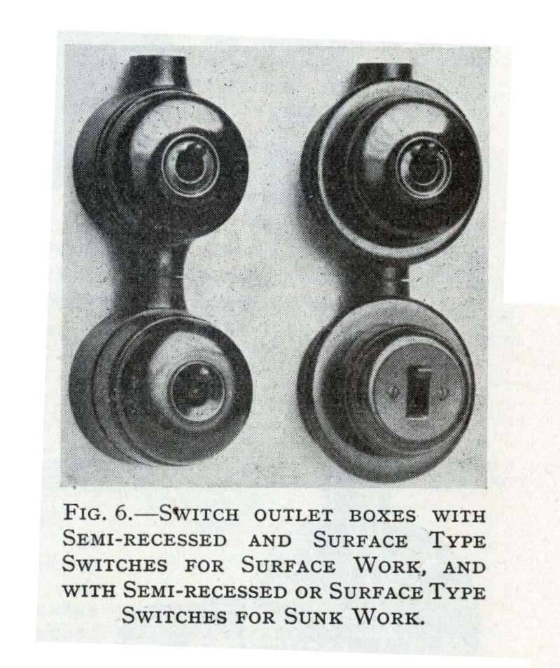 More typical light switches from 1957