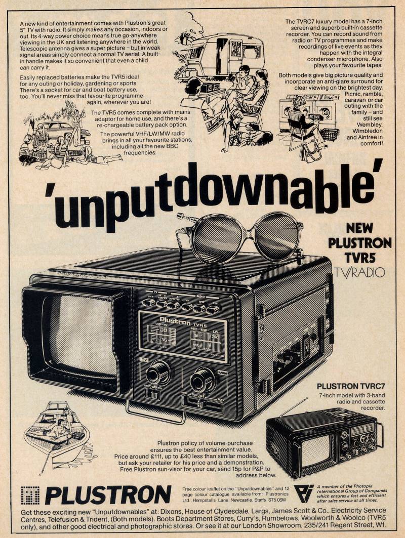 A portable TV from 1978