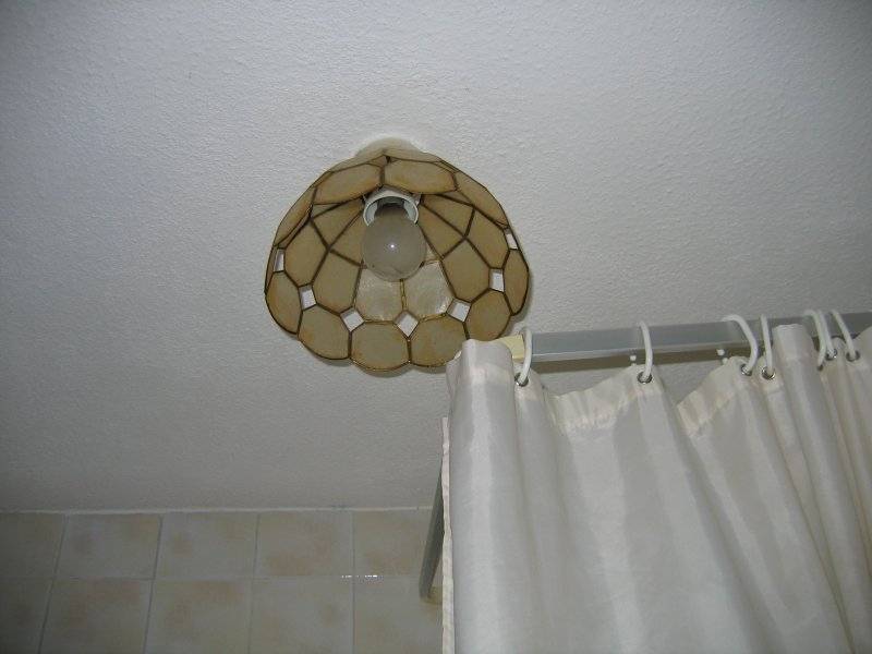 This light fitting is not suitable for a bathroom