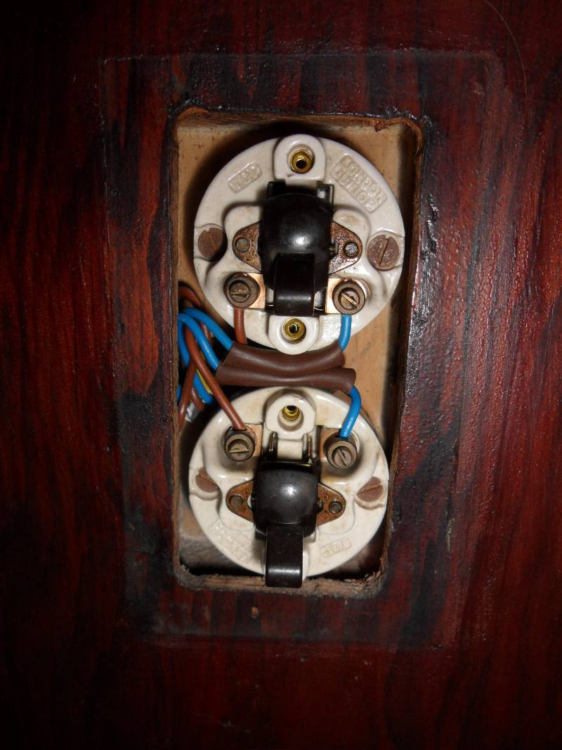 1950s Lincoln style double switch after cleaning