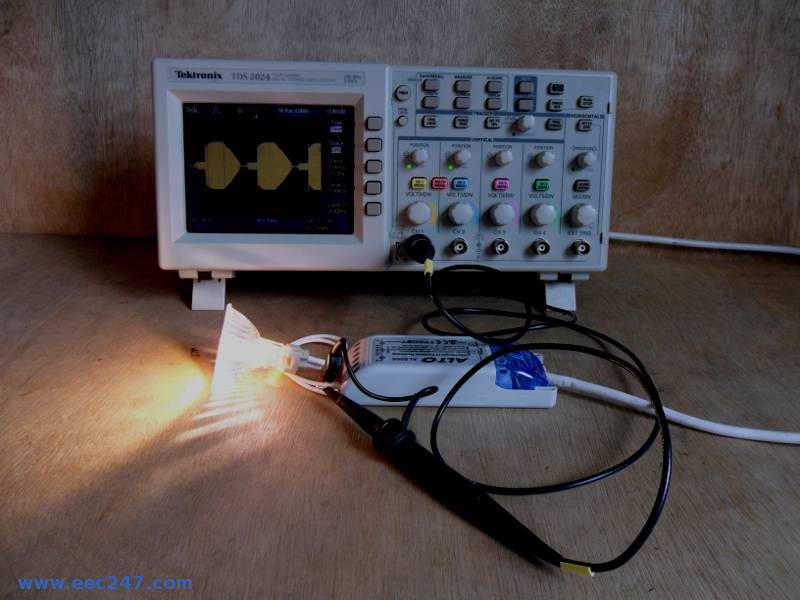 Photograph of the test equipment used to get the waveforms for this guide
